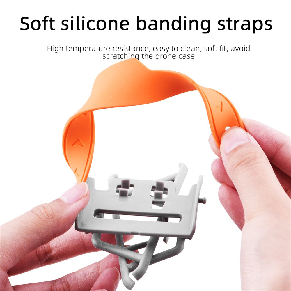 BRDRC For DJI Mini 3 / Mini 3 Pro Foldable Landing Gear ABS Height Extender with Silicone Strap