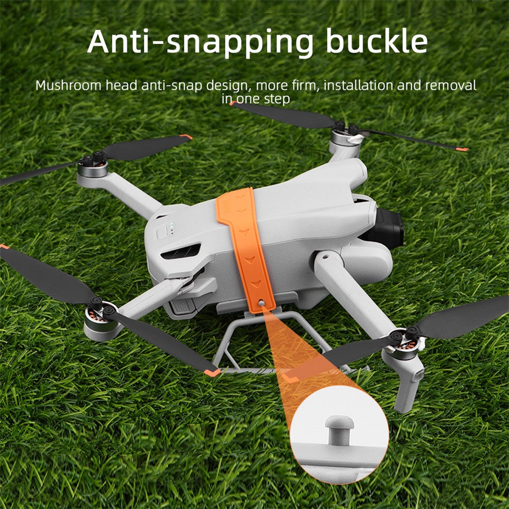 BRDRC For DJI Mini 3 / Mini 3 Pro Foldable Landing Gear ABS Height Extender with Silicone Strap