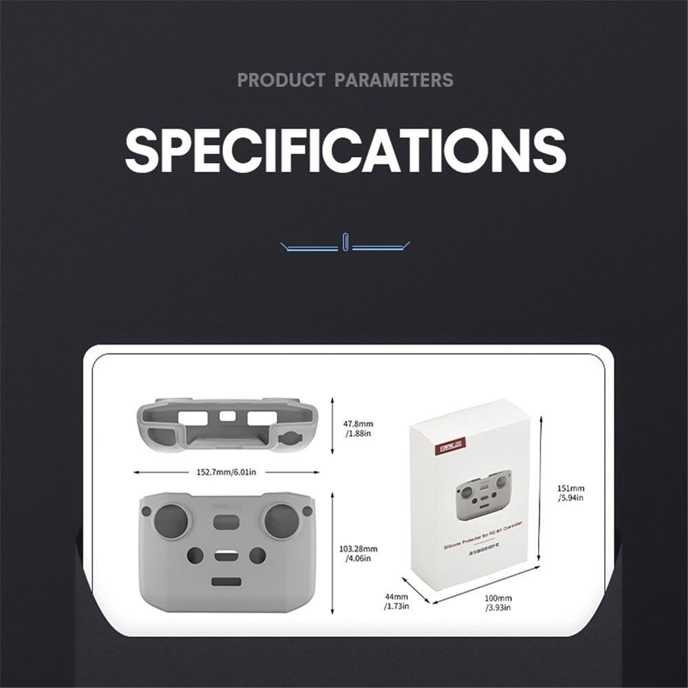 STARTRC 1118353 For DJI N1 Remote Controller Silicone Protective Case Dustproof Cover