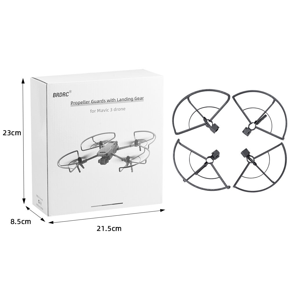 BRDRC 4Pcs / Set Drone Landing Gear Propeller Protector Anti-collision Guard for DJI Mavic 3 / Mavic 3 Pro