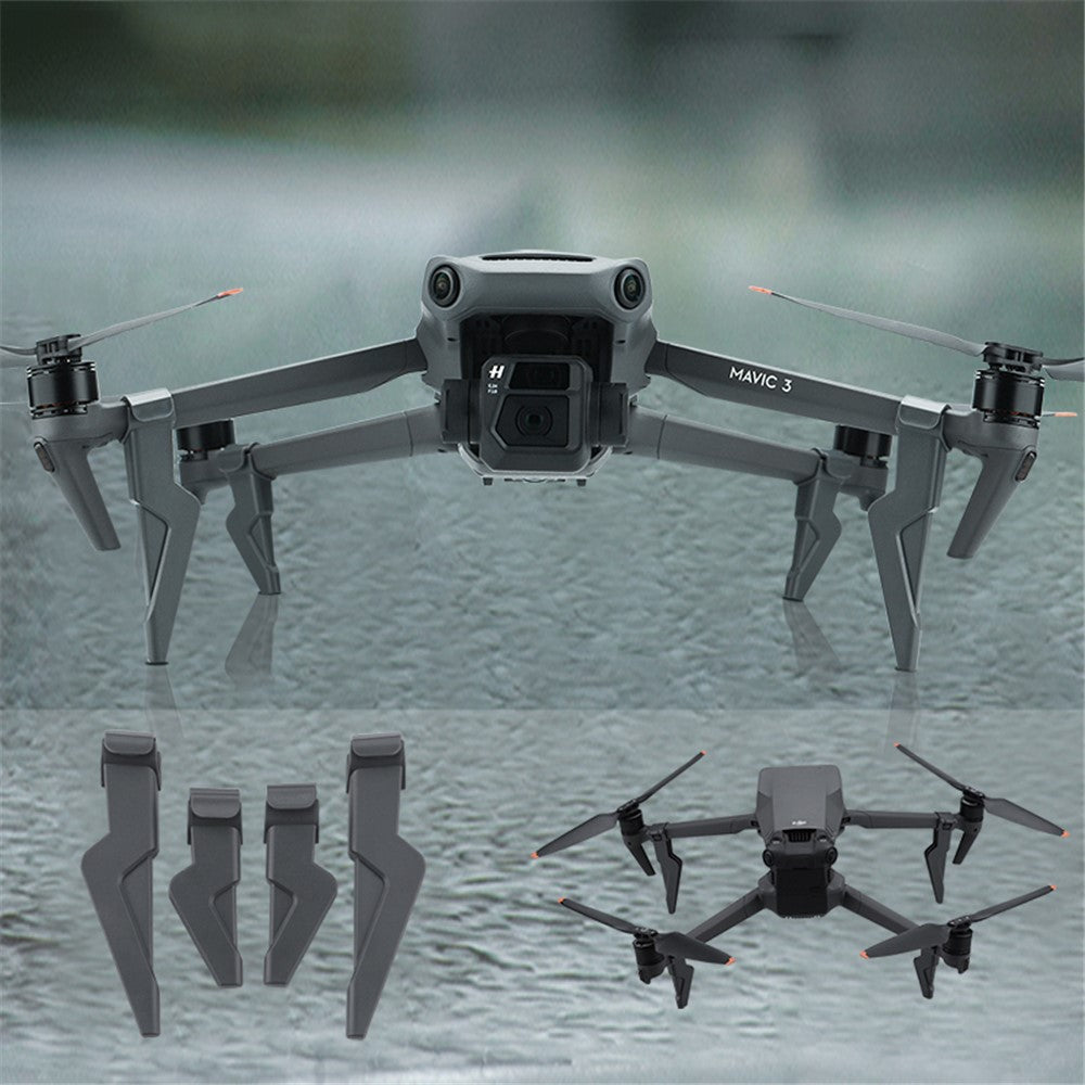 BRDRC 1 Set Landing Gear for DJI Mavic 3 / Mavic 3 Pro , Height Extender ABS+PC Front Rear Leg Drone Accessory