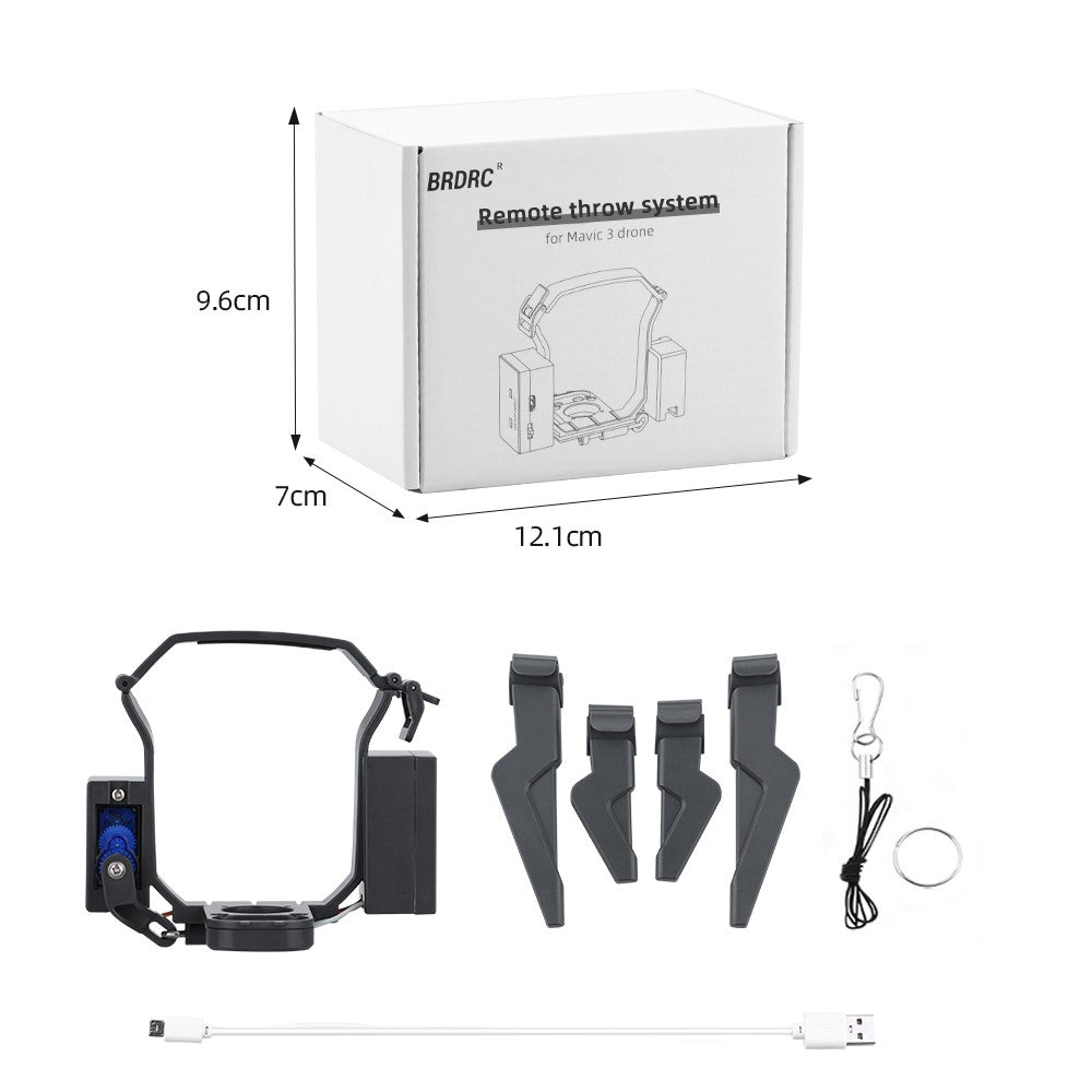BRDRC For DJI Mavic 3 / Mavic 3 Pro Remote Thrower Airdrop Delivery Landing Gear Set RC Drone Accessories
