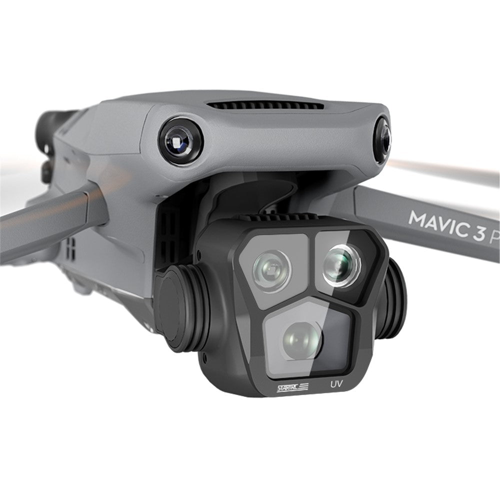 STARTRC 1120189 For DJI Mavic 3 Pro Aluminum Alloy+AGC Optical Glass UV Lens Filter Drone Camera Accessories