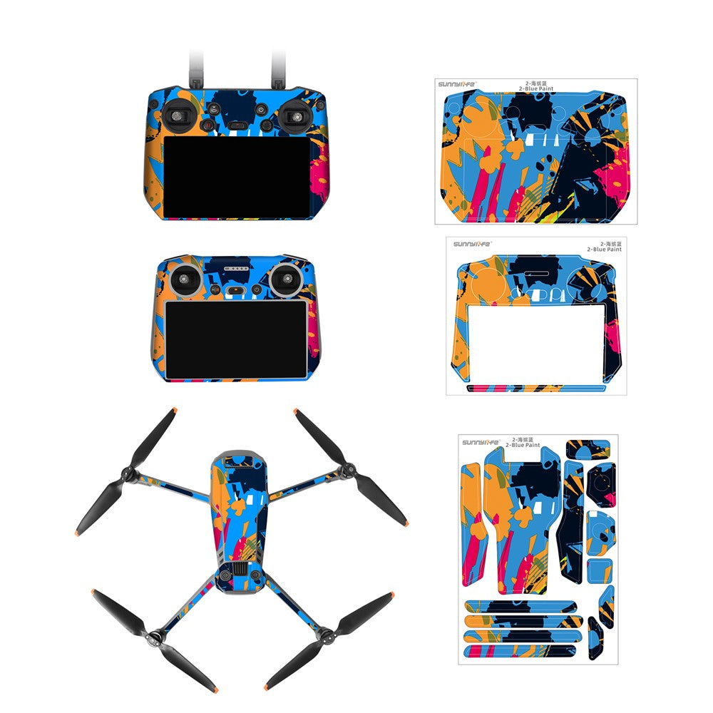 SUNNYLIFE M3P-TZ577 For DJI Mavic 3 Pro / Mavic 3 Classic / Mavic 3 Anti-Scratch Sticker Drone Protective Decal (for RC Pro Controller)