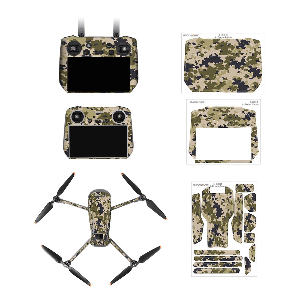 SUNNYLIFE M3P-TZ577 For DJI Mavic 3 Pro / Mavic 3 Classic / Mavic 3 Anti-Scratch Sticker Drone Protective Decal (for RC Pro Controller)