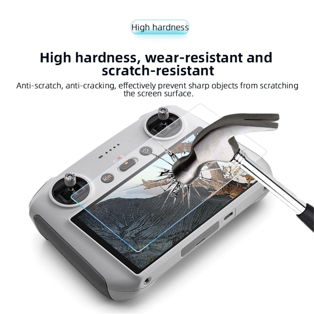 BRDRC For DJI Mini 3 Pro Remote Controller Screen Protector HD Clear Tempered Glass Film