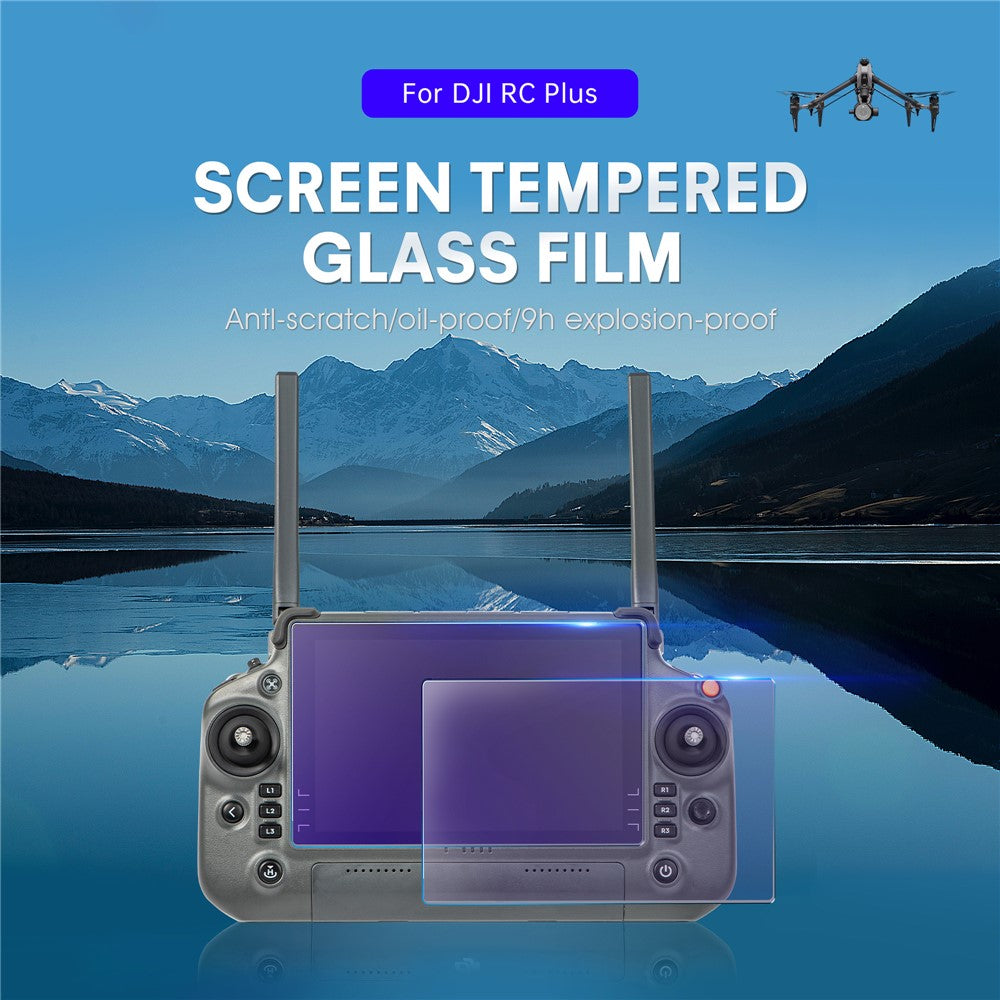 STARTRC 1120615 3Pcs For DJI RC Plus Remote Control with Screen Matte Eye Protection Film Tempered Glass Screen Protector
