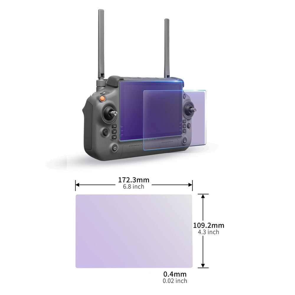 STARTRC 1120066 2Pcs Tempered Glass Film for DJI RC Plus Remote Control with Screen Matte Eye Protection Film
