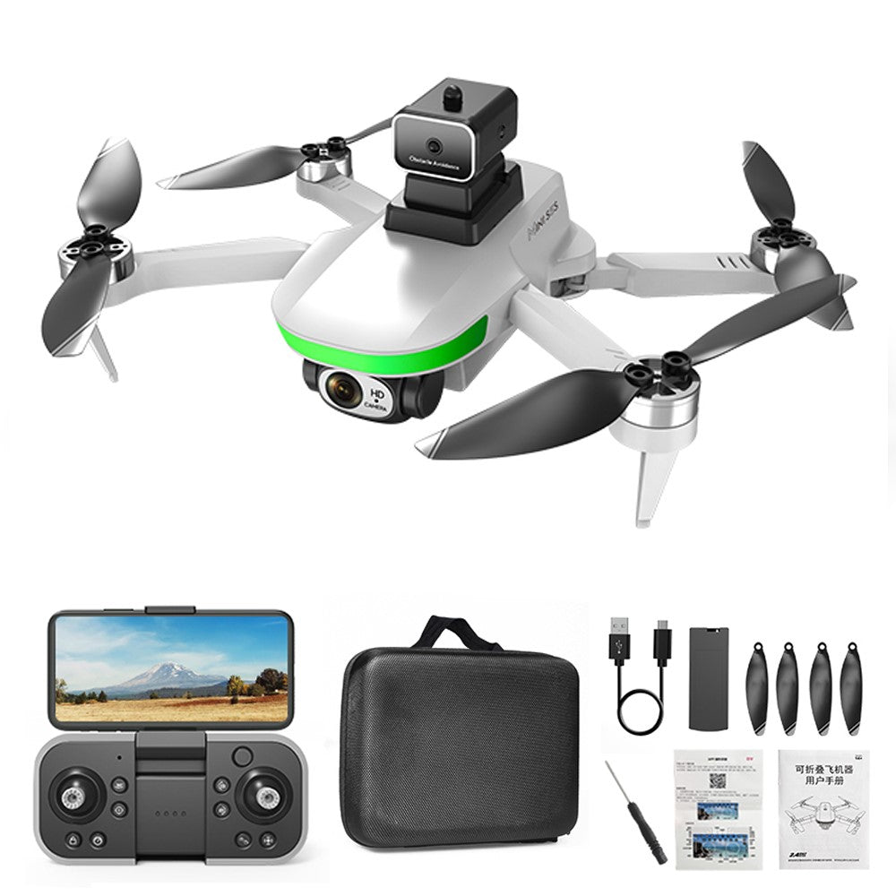 LSRC S5S Mini Drone 4K (480P) Dual HD Camera Obstacle Avoidance Brushless Folding Quadcopter RC Plane