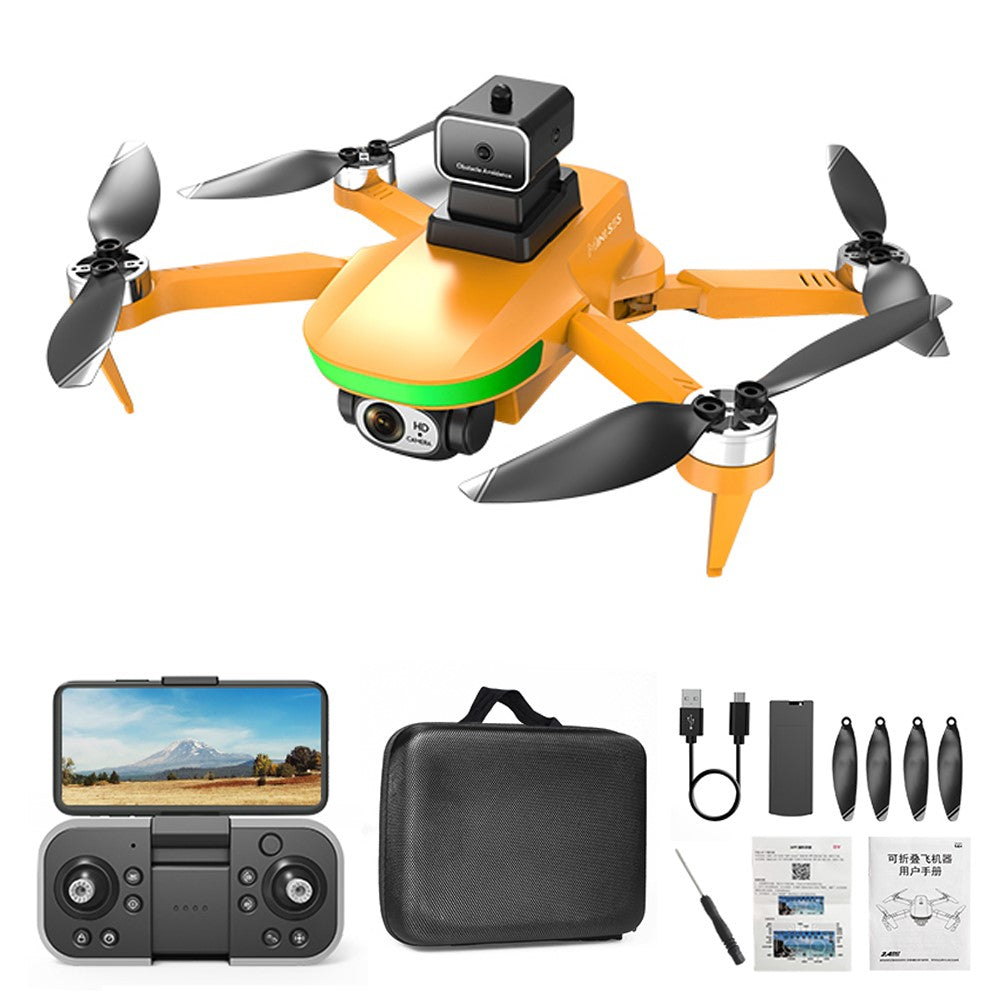 LSRC S5S Mini Drone 4K (480P) Dual HD Camera Obstacle Avoidance Brushless Folding Quadcopter RC Plane