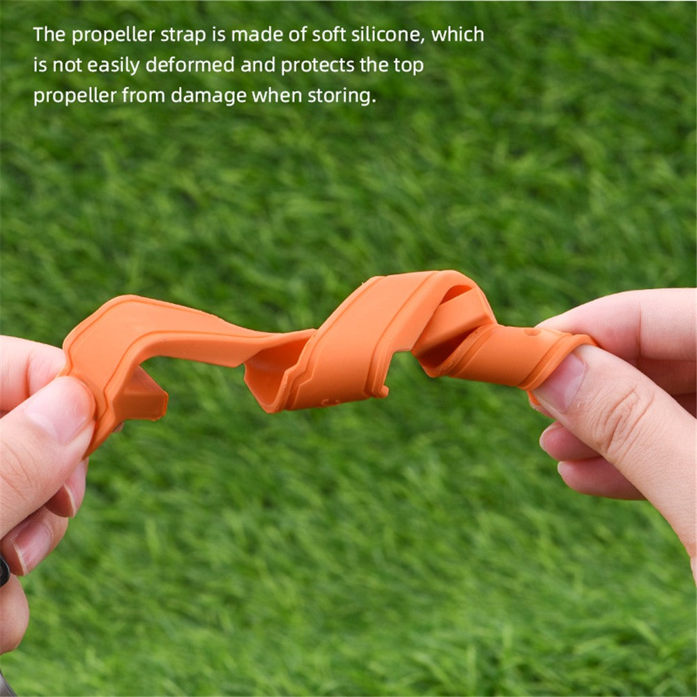 BRDRC For DJI Mavic 3 Pro Drone Propeller Fixing Holder Gimbal Lens Protector ABS+Silicone Propeller Fixer
