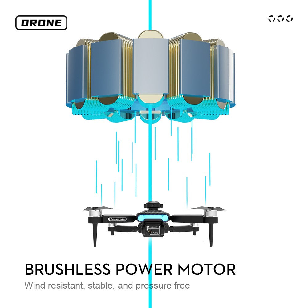 XT204 4K (480P) HD Lens Obstacle Avoidance Remote RC Drone Brushless Motor RC Quadcopter, with 2 Drone Batteries