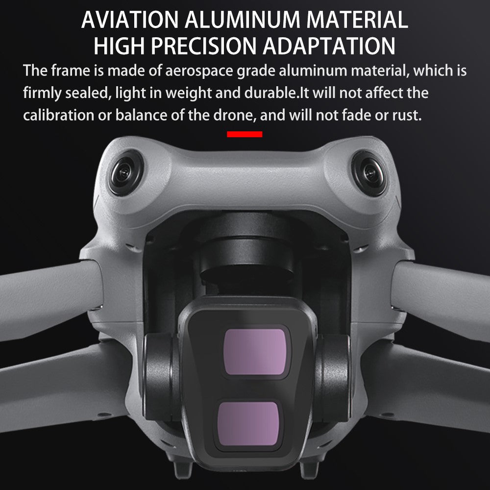JUNESTAR JSR-1031-09 For DJI Air 3 Optical Glass NIGHT Filter Drone Camera Anti Light Pollution Lens Filter