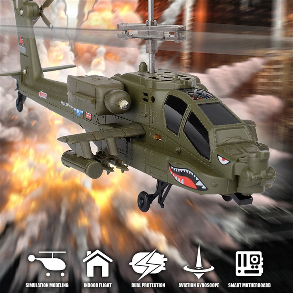 SYMA S109G 2.4G High Frequency RC Aircraft Simulation Military Helicopter Toy, Dual Batteries