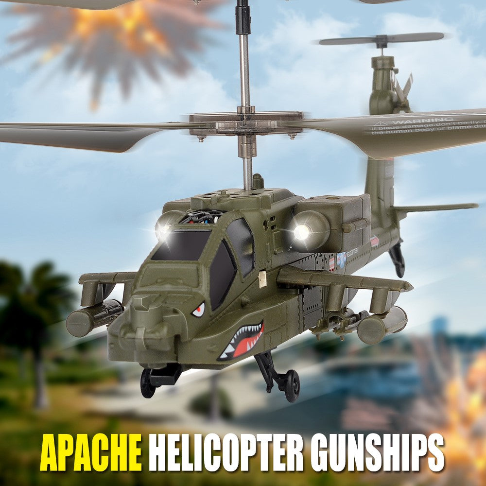 SYMA S109G 2.4G High Frequency RC Aircraft Simulation Military Helicopter Toy, Dual Batteries