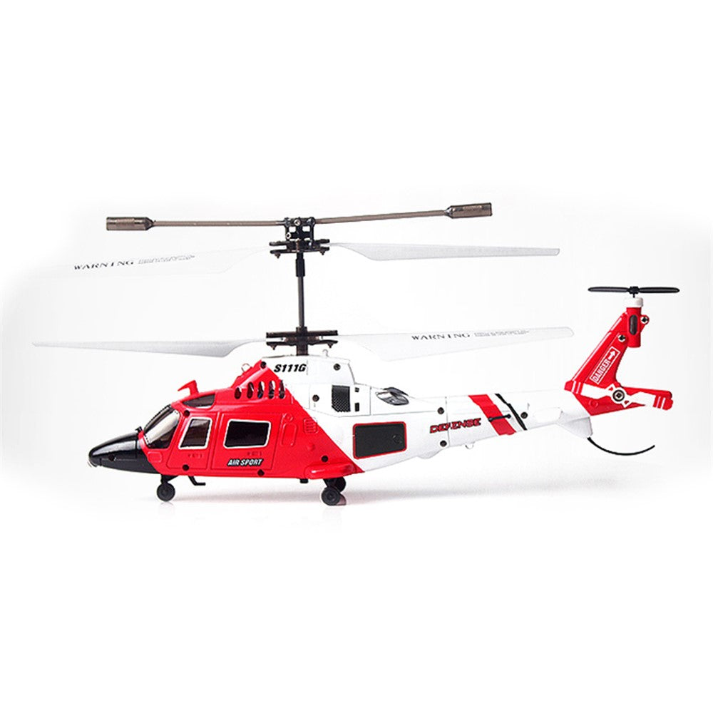 SYMA S111G 2.4G High Frequency Simulation Military RC Helicopter Night Light Aircraft Toy, Single Battery