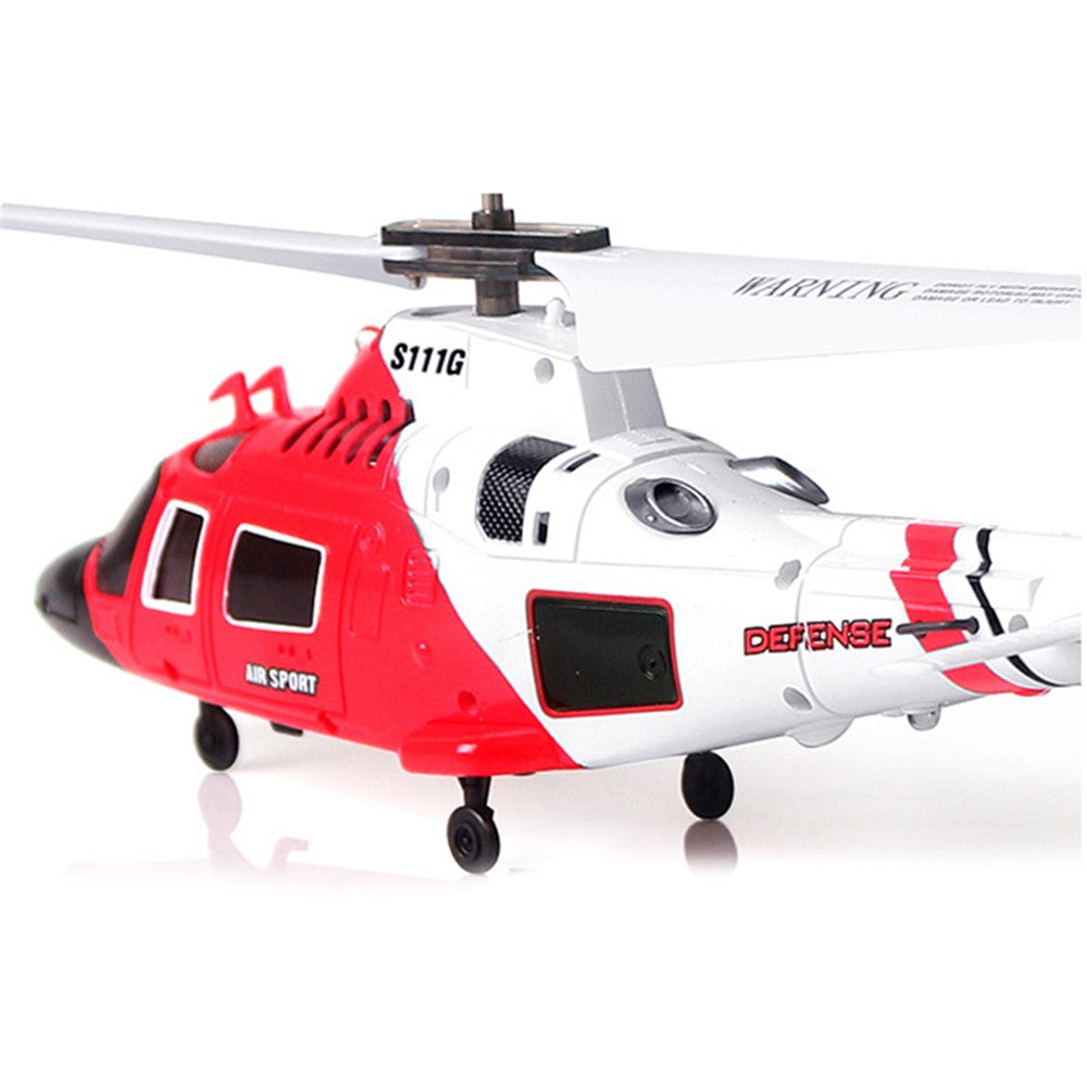 SYMA S111G 2.4G High Frequency Simulation Military RC Helicopter Night Light Aircraft Toy, Single Battery