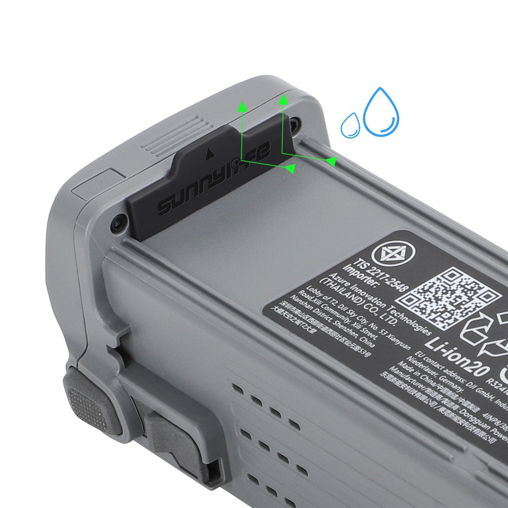 SUNNYLIFE A3-DC671 3Pcs Battery Dust-proof Plugs for DJI Air 3 Silicone Charging Port Dust Plug