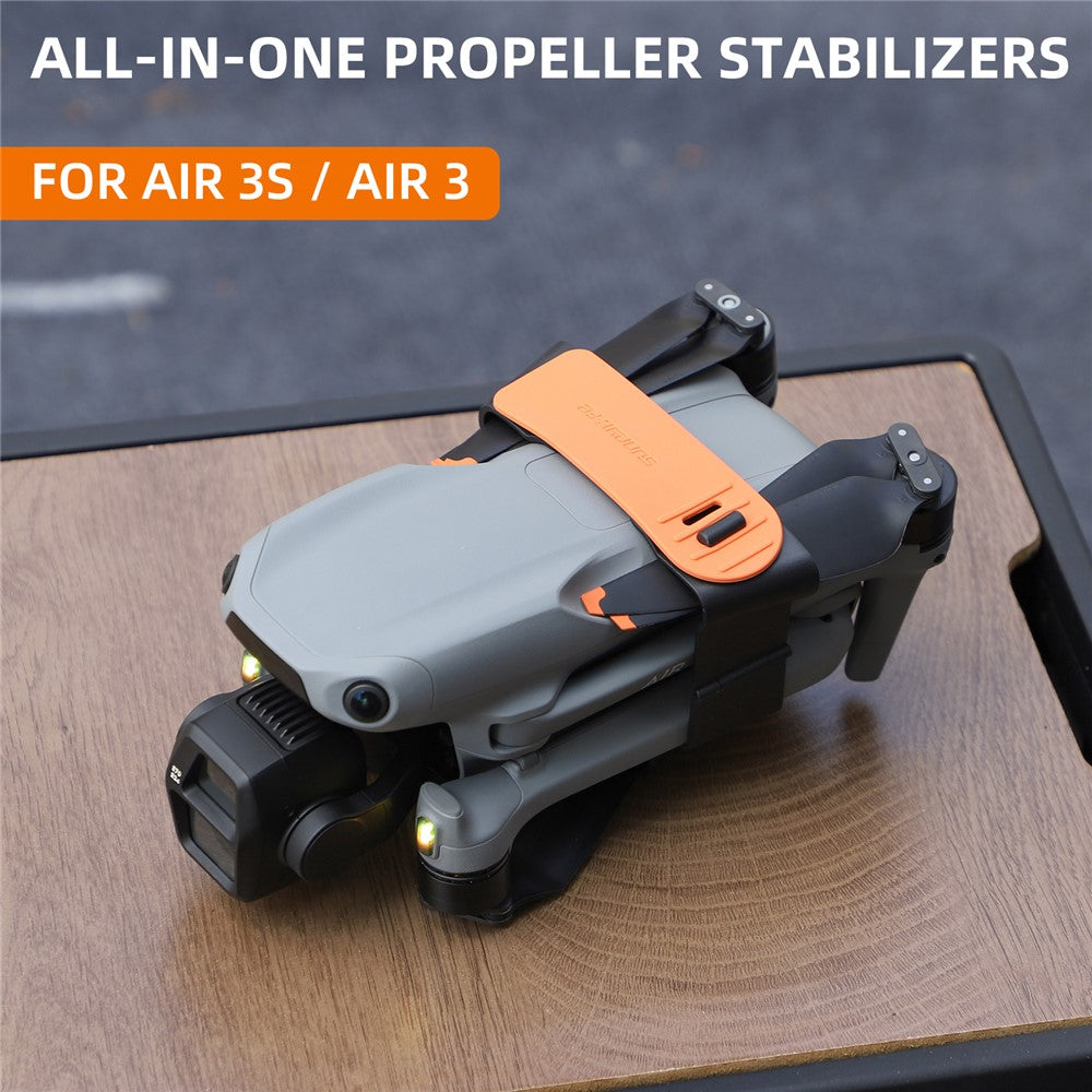 SUNNYLIFE A3-SJ663 For DJI Air 3 Drone Propeller Holder Plastic+Silicone Propeller Fixing Stabilizer