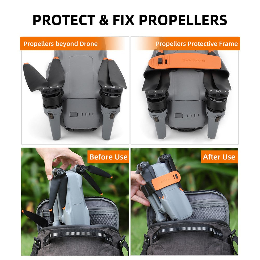 SUNNYLIFE A3-SJ663 For DJI Air 3 Drone Propeller Holder Plastic+Silicone Propeller Fixing Stabilizer