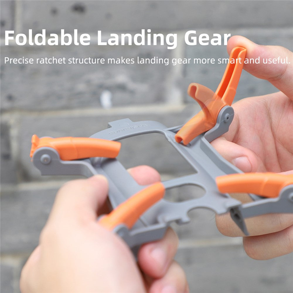 SUNNYLIFE For DJI Air 3 Drone Plastic Landing Gear Foldable Spider Anti-fall Heighten Landing Stand