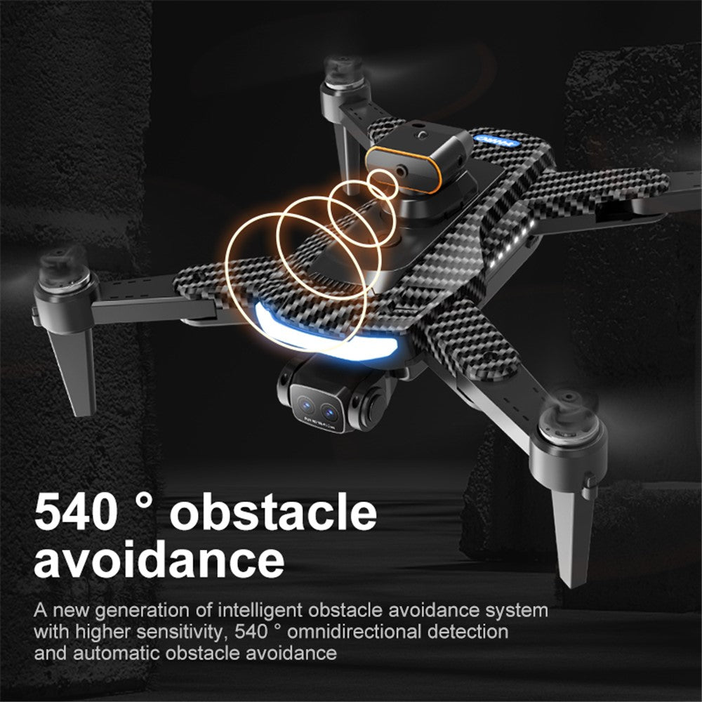 P17 (Pro) One-key Return Drone HD Dual Camera RC Quadcopter (Brushless Motor+GPS Automatic Return+5-way Obstacle Avoidance), with 2 Batteries