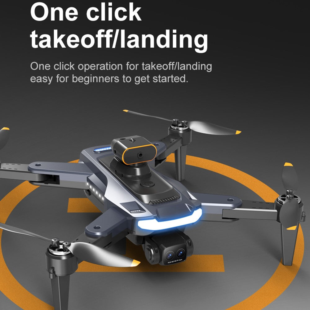 P17 (Pro) One-key Return Drone HD Dual Camera RC Quadcopter (Brushless Motor+GPS Automatic Return+5-way Obstacle Avoidance), with 2 Batteries