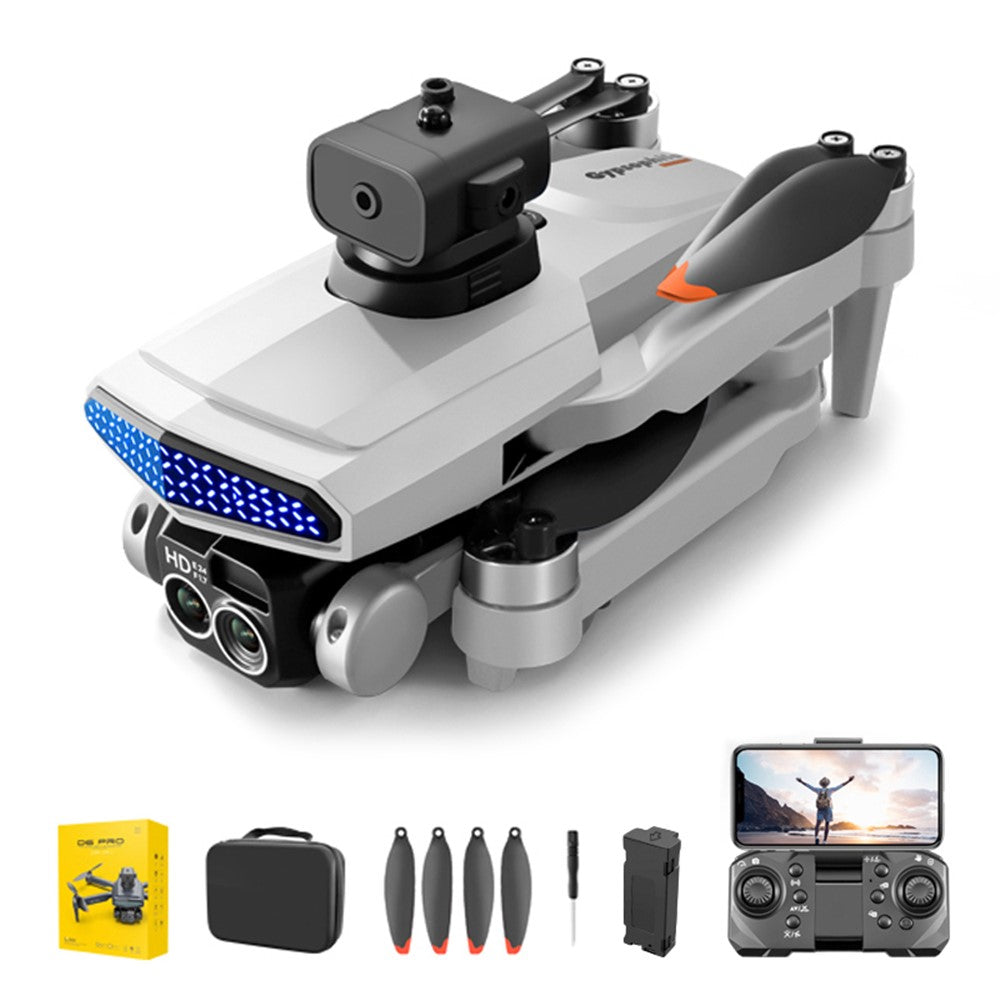 DLRC D6 PRO Brushless RC Quadcopter 5-way Obstacle Avoidance Dual Camera Drone (Optical Flow Positioning+ESC+1 Battery)