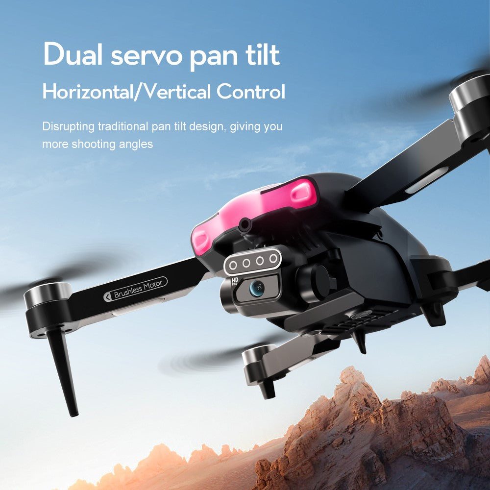 XT105 720P Drone LED Brushless Foldable RC Quadcopter Toys Gifts with 2 Batteries for Kids Adults