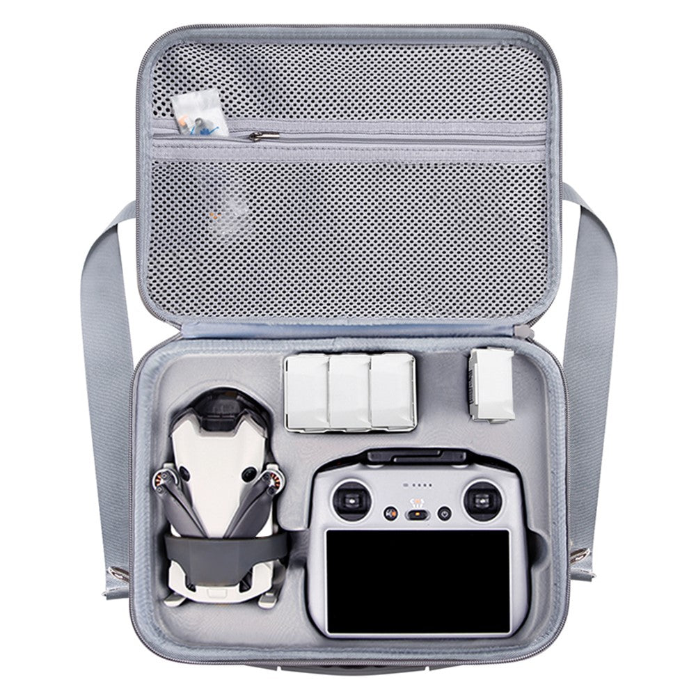 For DJI Mini 4 Pro Fly More Combo RC Drone Accessories Storage Bag EVA Handbag Pouch with Shoulder Strap