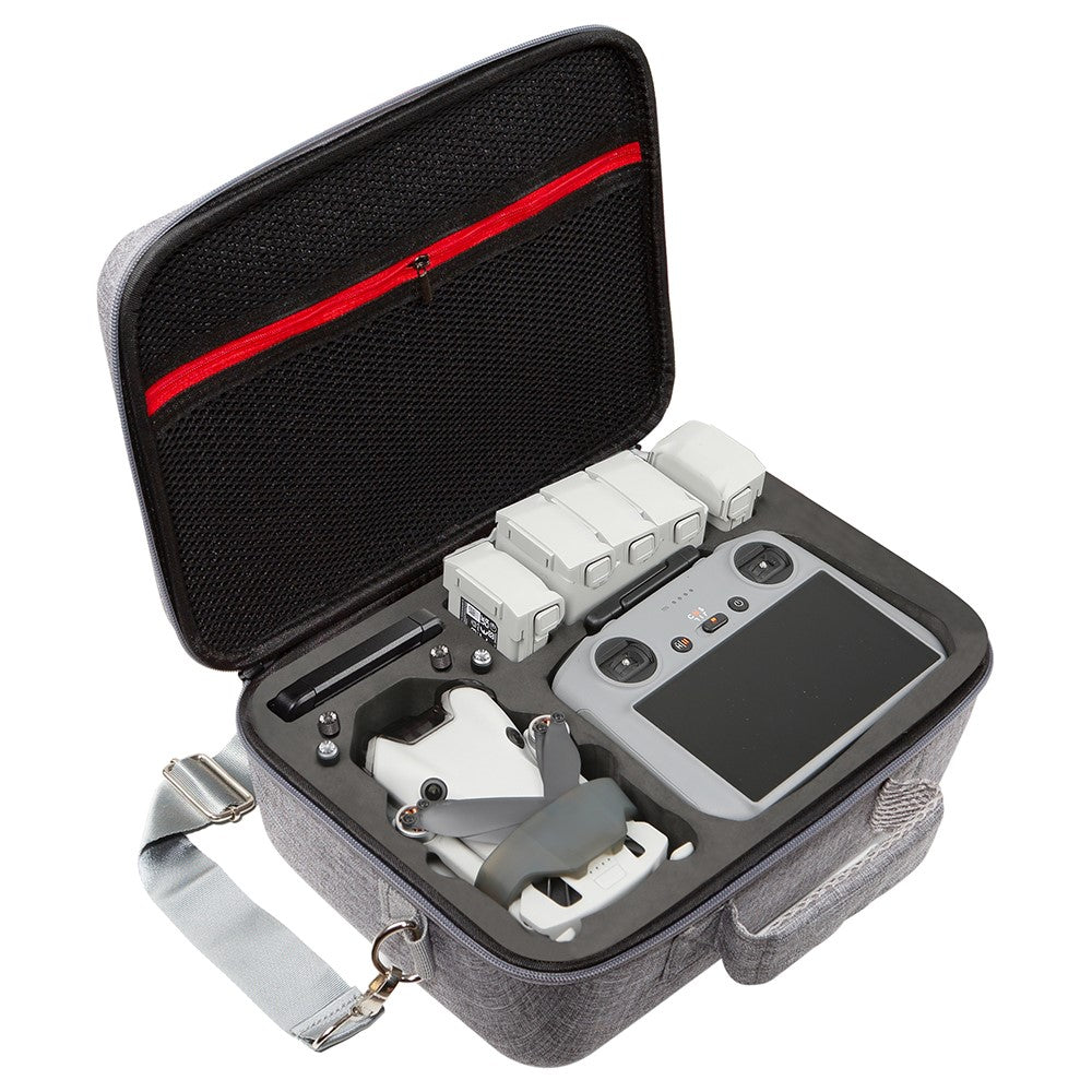 For DJI Mini 4 Pro Shockproof EVA+Cloth Handbag Carrying Case RC Drone Accessories Storage Bag with Shoulder Strap
