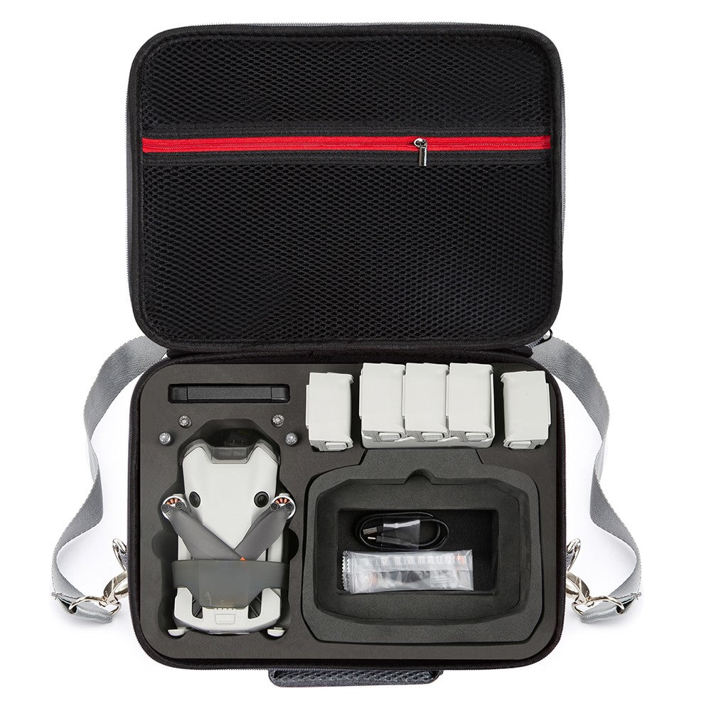 For DJI Mini 4 Pro Shockproof EVA+Cloth Handbag Carrying Case RC Drone Accessories Storage Bag with Shoulder Strap