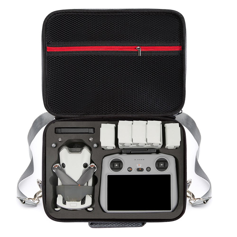 For DJI Mini 4 Pro Shockproof EVA+Cloth Handbag Carrying Case RC Drone Accessories Storage Bag with Shoulder Strap