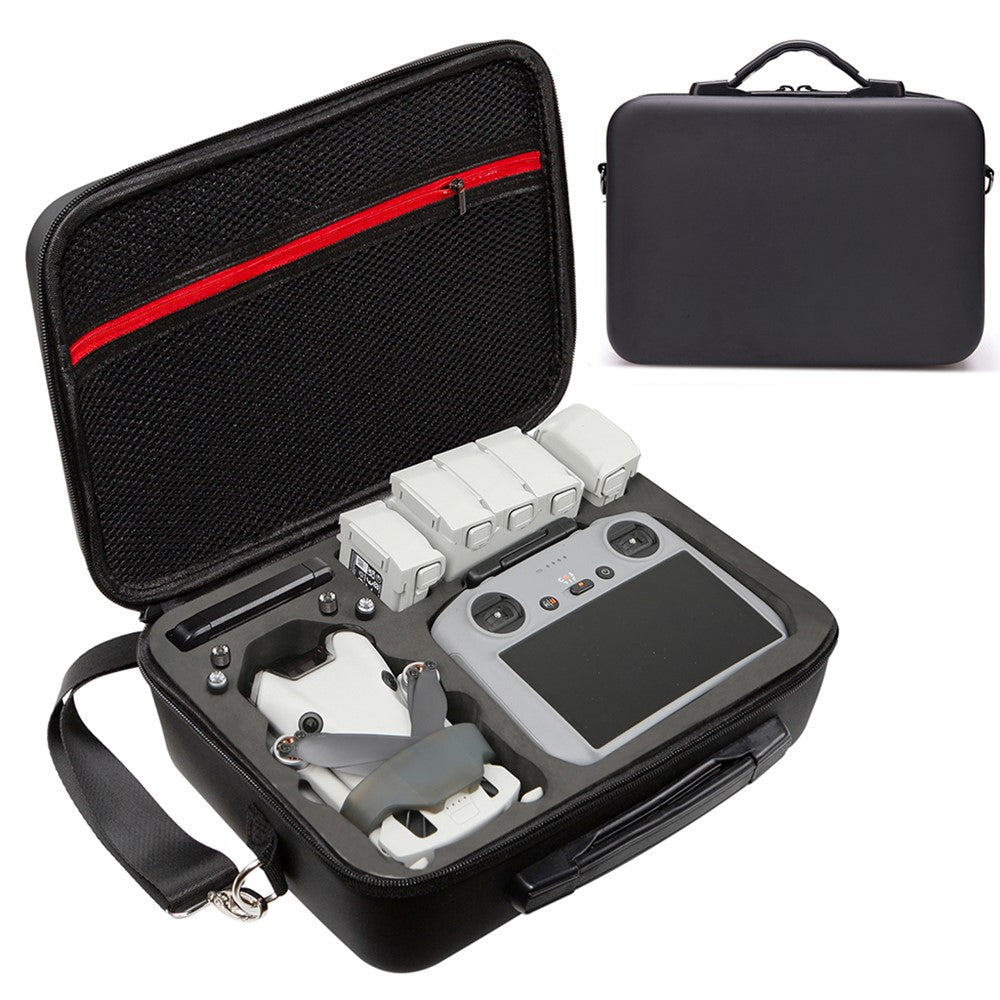 For DJI Mini 4 Pro Shockproof EVA+Cloth Handbag Carrying Case RC Drone Accessories Storage Bag with Shoulder Strap