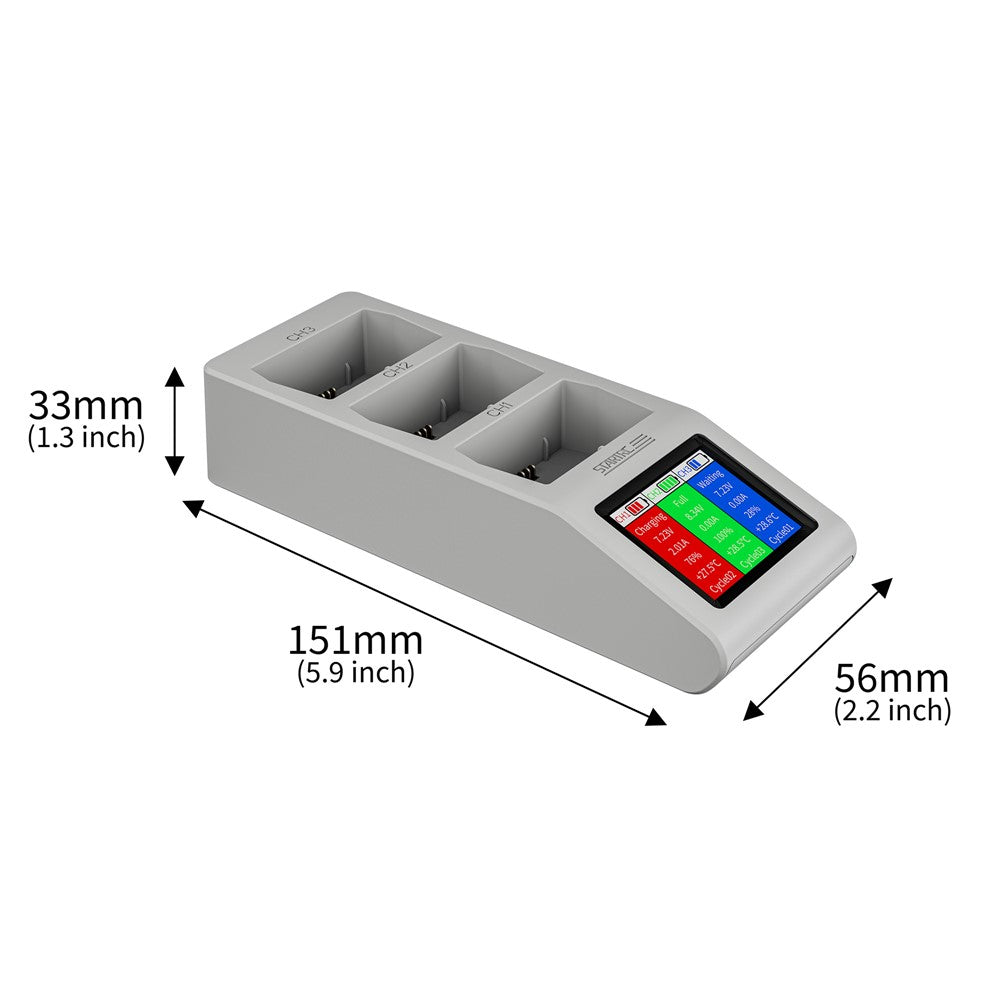 STARTRC ST-1124255 Charging Hub for DJI Mini 4 Pro Series 3-in-1 Drone Battery Charger with LED Display