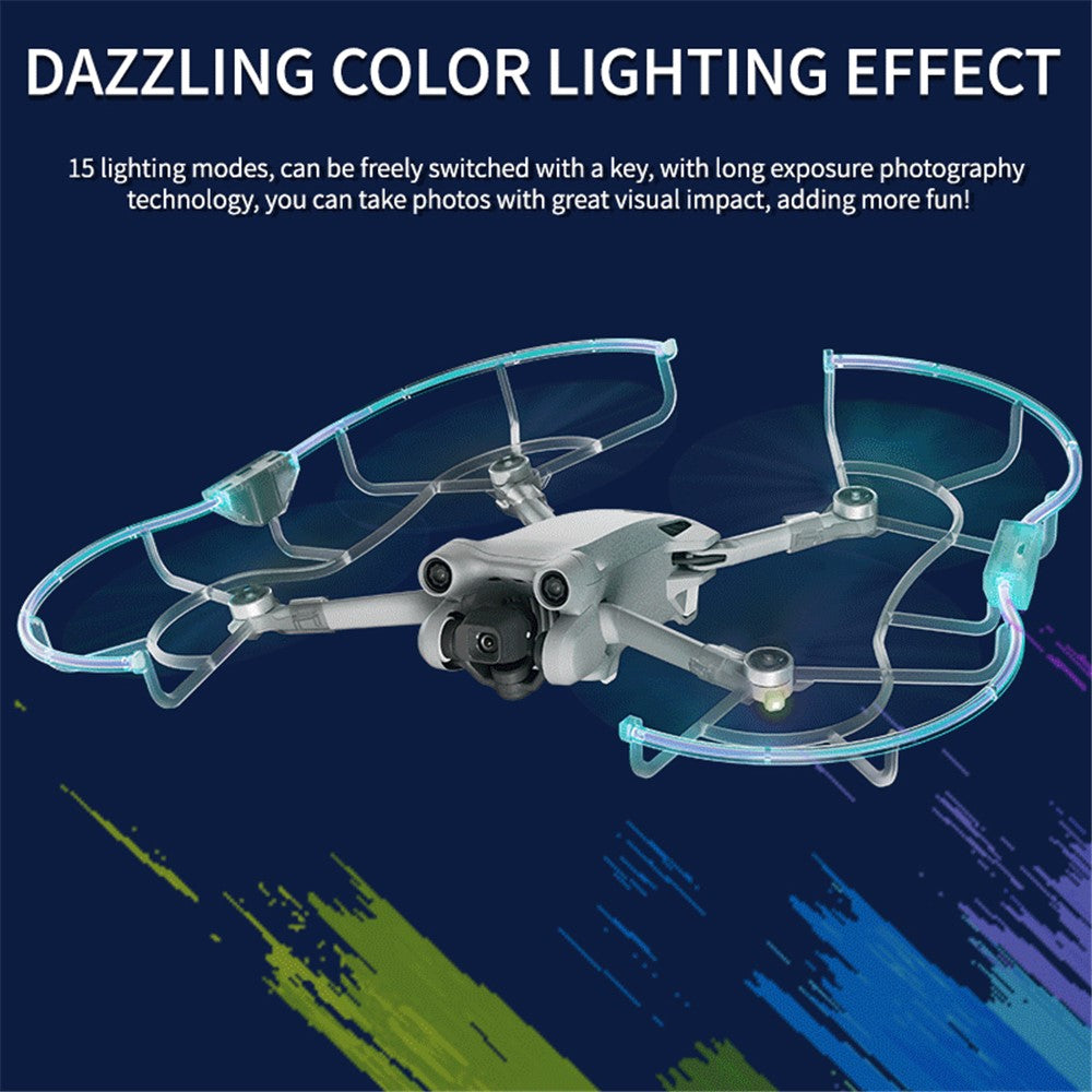 STARTRC 1121186 For DJI Mini 3 / Mini 3 Pro Glowing Propeller Guard Protective Cover Blade Anti-collision Ring