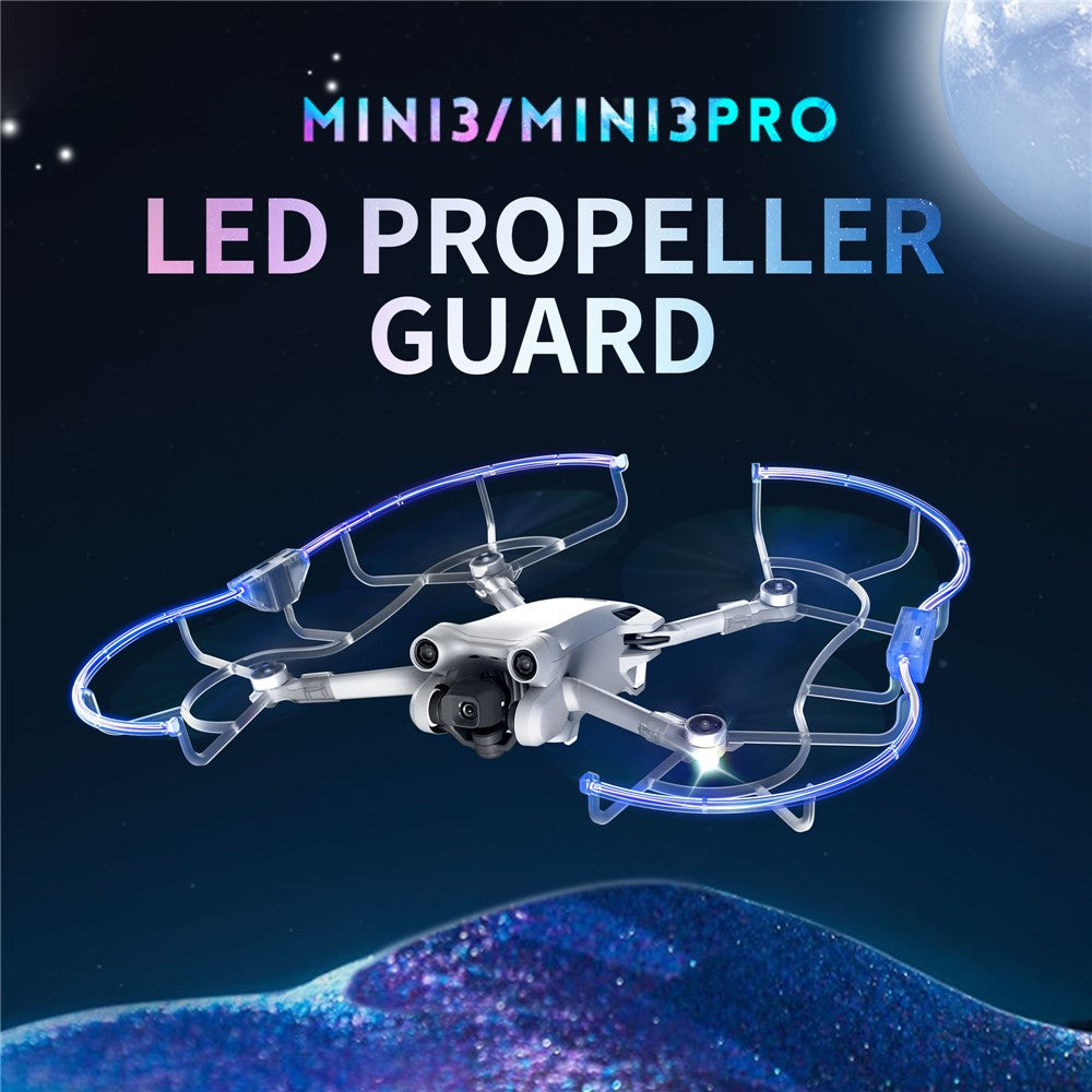 STARTRC 1121186 For DJI Mini 3 / Mini 3 Pro Glowing Propeller Guard Protective Cover Blade Anti-collision Ring