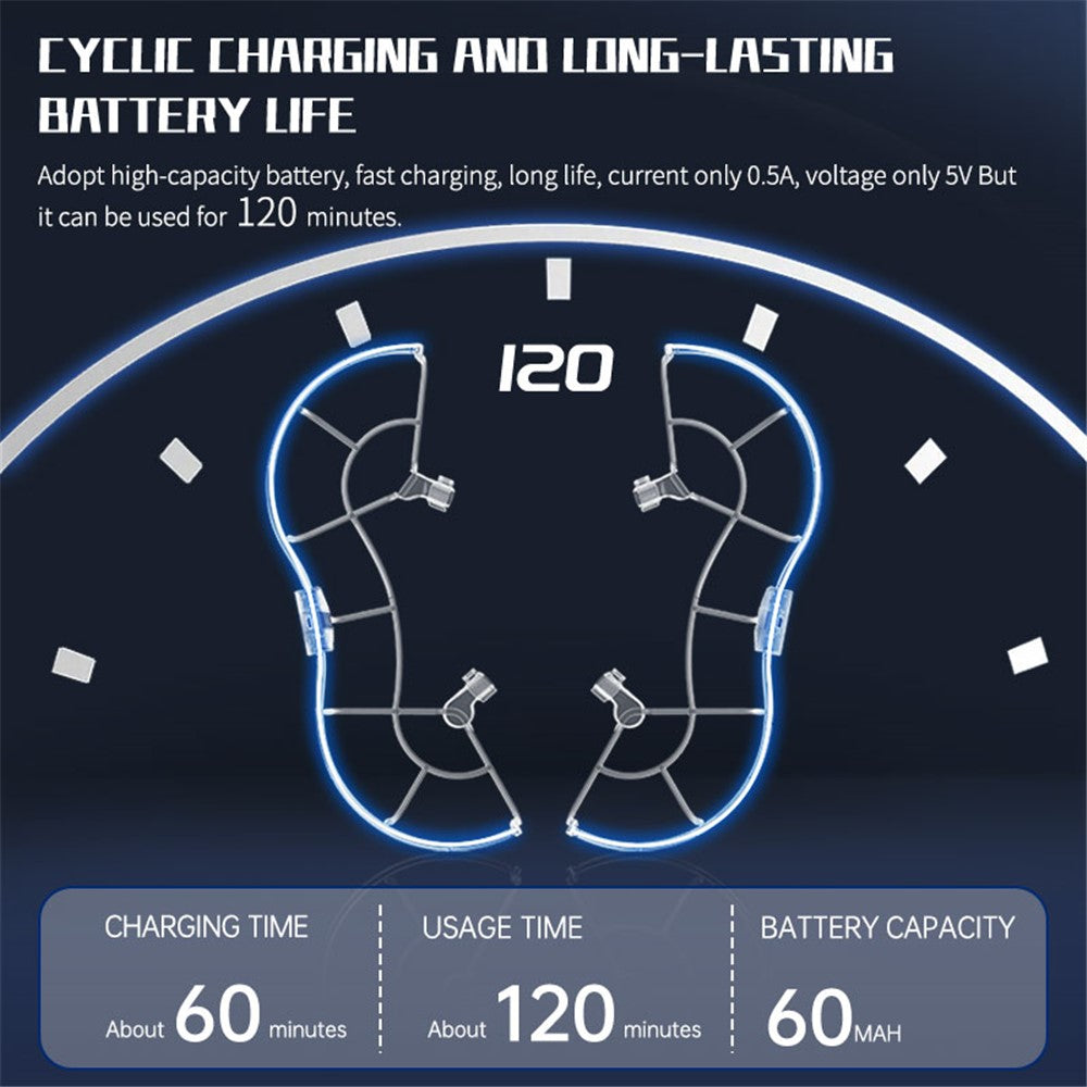 STARTRC 1121186 For DJI Mini 3 / Mini 3 Pro Glowing Propeller Guard Protective Cover Blade Anti-collision Ring