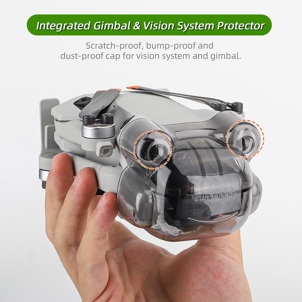 SUNNYLIFE N4P-G710 For DJI Mini 4 Pro Drone Gimbal Plastic Protective Cap Cute Frog Shape Lens Cover