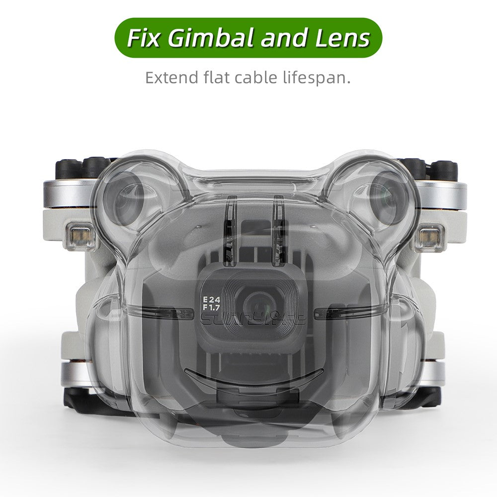 SUNNYLIFE N4P-G710 For DJI Mini 4 Pro Drone Gimbal Plastic Protective Cap Cute Frog Shape Lens Cover