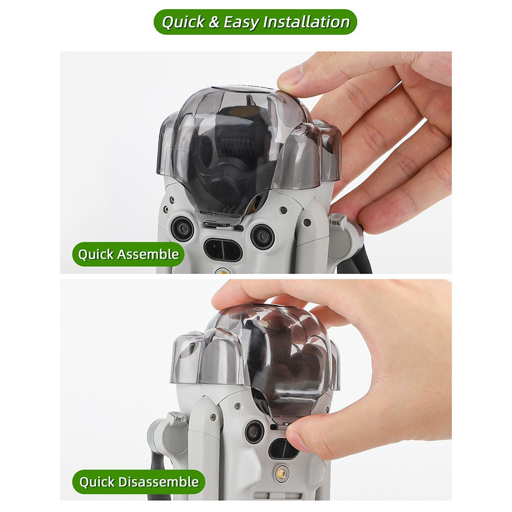 SUNNYLIFE N4P-G710 For DJI Mini 4 Pro Drone Gimbal Plastic Protective Cap Cute Frog Shape Lens Cover