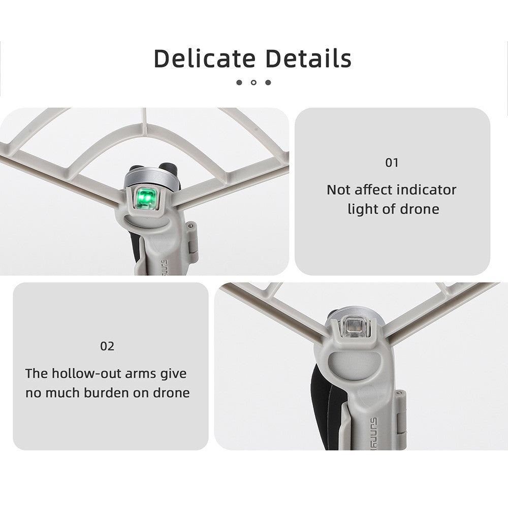 SUNNYLIFE N4P-KC712 4Pcs / Set For DJI Mini 4 Pro Plastic Propeller Protector RC Drone Landing Gear Anti-collision Guard