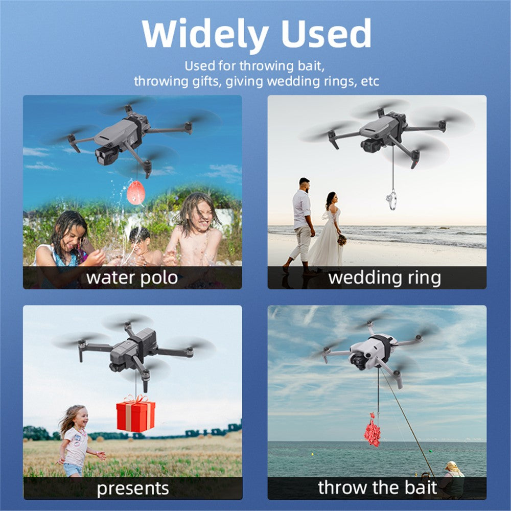 BRDRC Drone Thrower Wedding Gift Throw Airdrop System with Remote Control (about 500m)