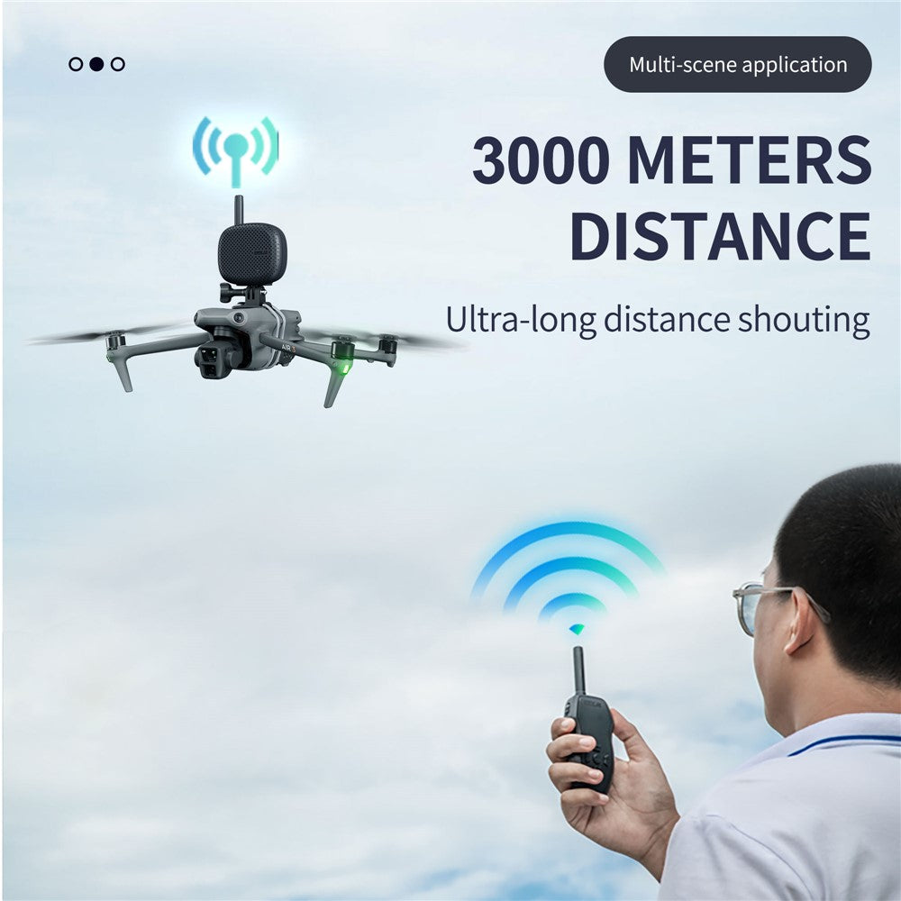 STARTRC 1121568 Universal Drone Megaphone Wireless Portable Speaker RC Aircraft Voice Amplifier for DJI Mini / Air / Mavic Series