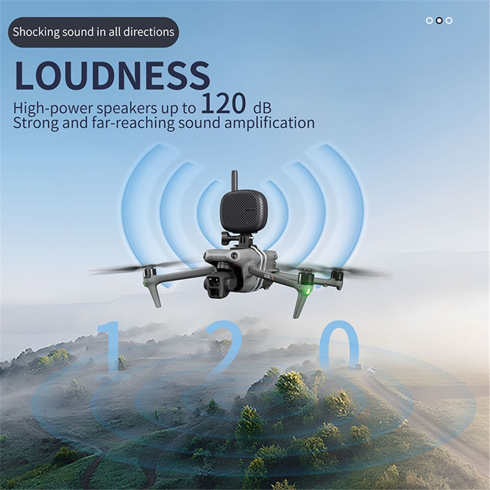 STARTRC 1121568 Universal Drone Megaphone Wireless Portable Speaker RC Aircraft Voice Amplifier for DJI Mini / Air / Mavic Series