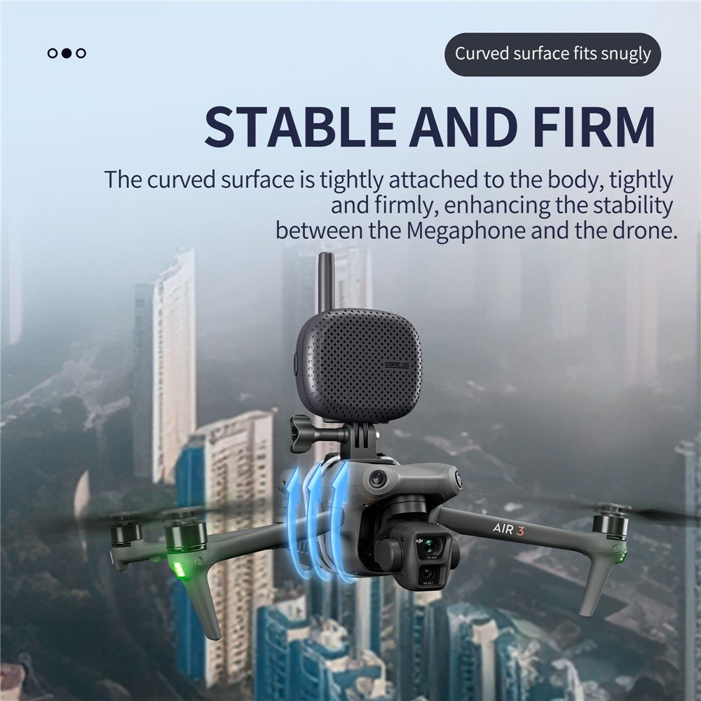 STARTRC 1121568 Universal Drone Megaphone Wireless Portable Speaker RC Aircraft Voice Amplifier for DJI Mini / Air / Mavic Series