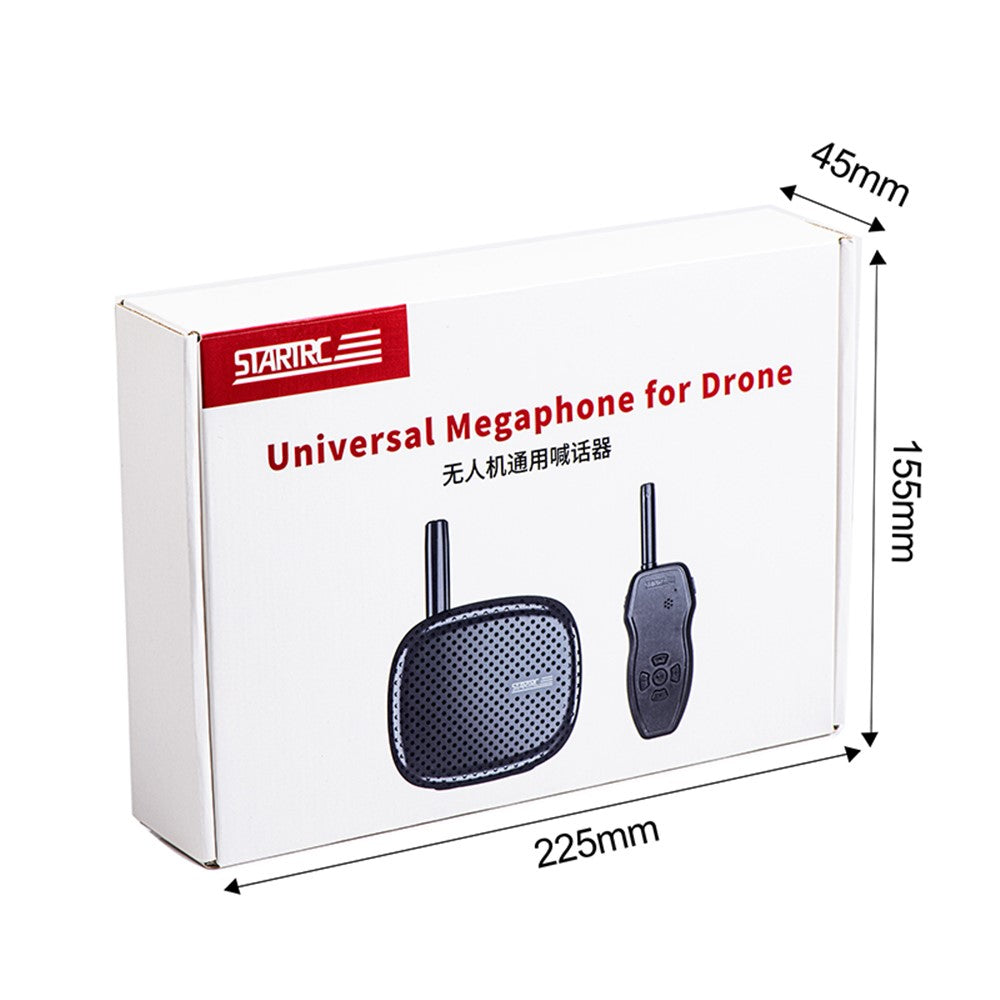 STARTRC 1121568 Universal Drone Megaphone Wireless Portable Speaker RC Aircraft Voice Amplifier for DJI Mini / Air / Mavic Series