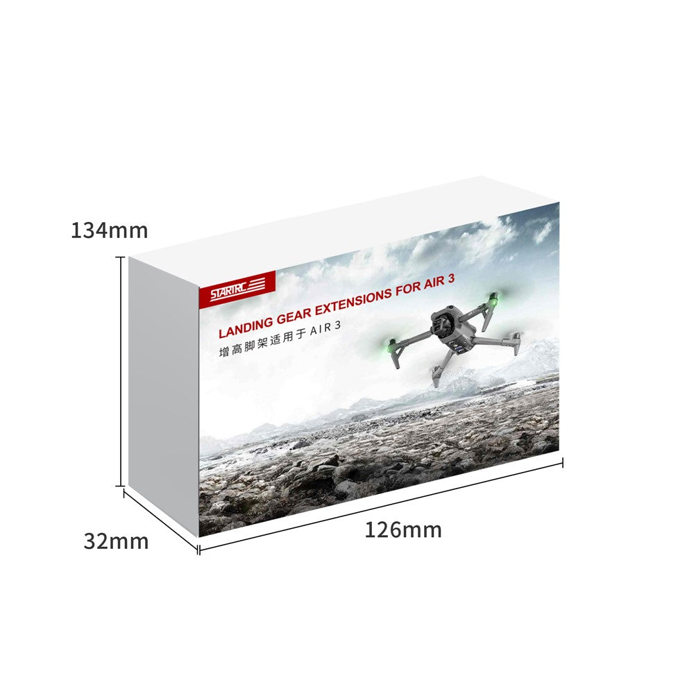 STARTRC 1125276 For DJI Air 3 Split Type ABS Heighten Landing Gear Drone Anti-drop Landing Stand