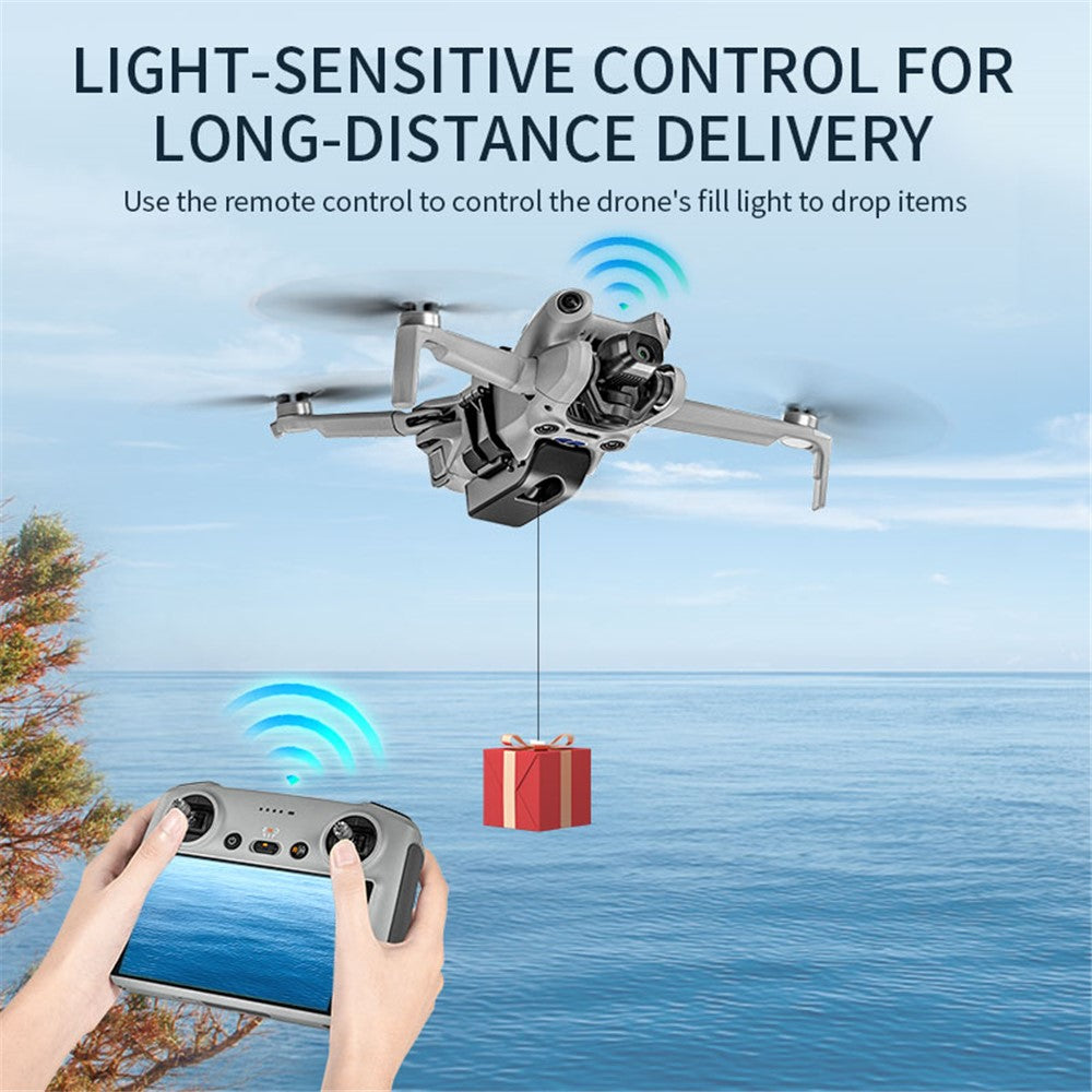 STARTRC 1130119 Light-Sensitive Dropping System for DJI Mini 4 Pro Drone Thrower Airdrop Payload Transport Delivery Device, Built-In Battery