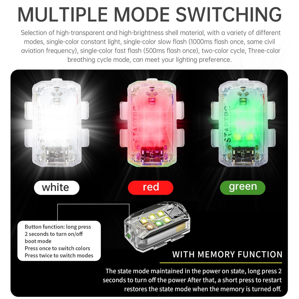 STARTRC 1133912 Universal Drone Strobe Light Night Flight Anti-collision LED Flash Lamp